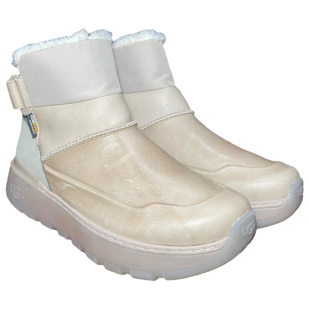 Ugg City Mini Weather Cordura Boot Cream Sz 10